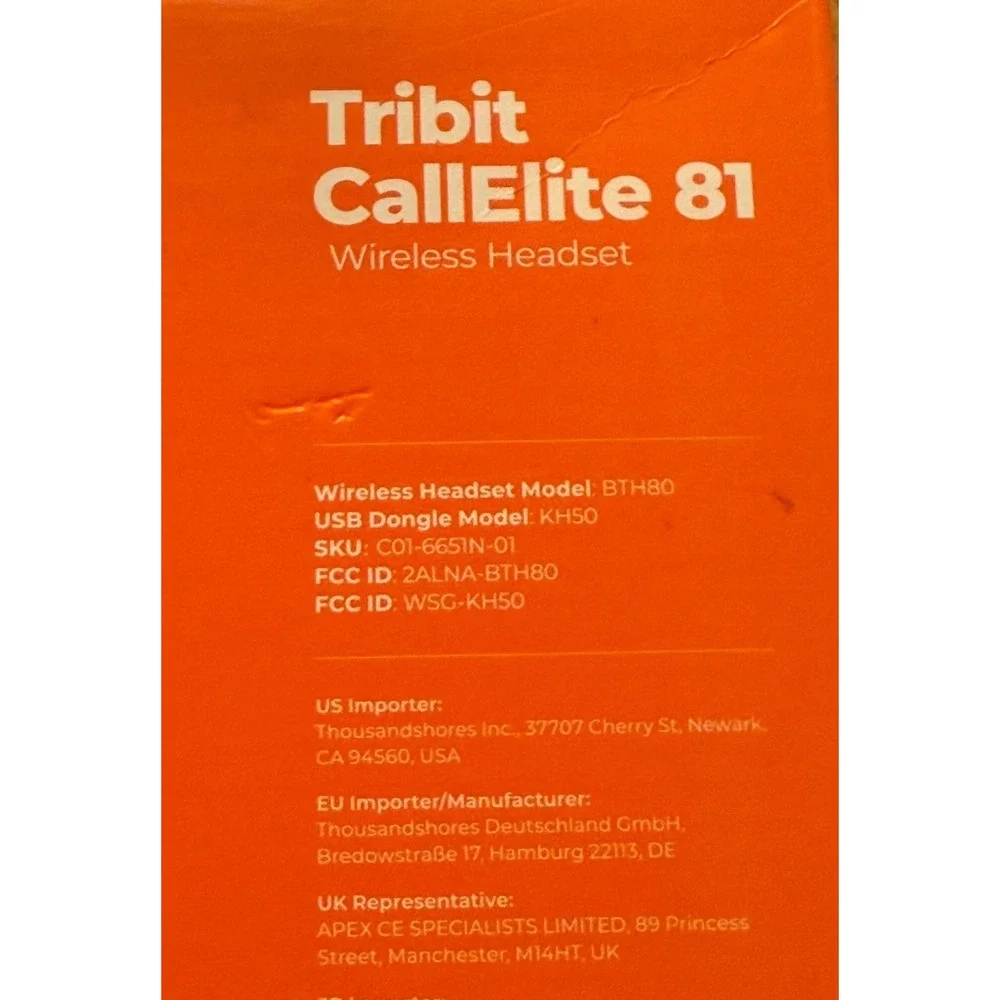 Tribit CallElite 81 Wireless Headset‎